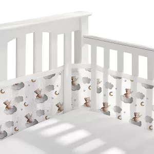 crib bumper, cot bumpers, cot bumper set, bed bumper, infant bumper, mesh crib bumper, crib liner