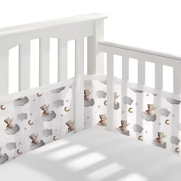 crib bumper, cot bumpers, cot bumper set, bed bumper, infant bumper, mesh crib bumper, crib liner