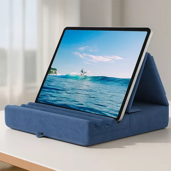 ipad holder, tablet holder, tablet pillow, ipad pillow, tablet stand, tablet holder pillow, foldable tablet stand, tablet pillow stand