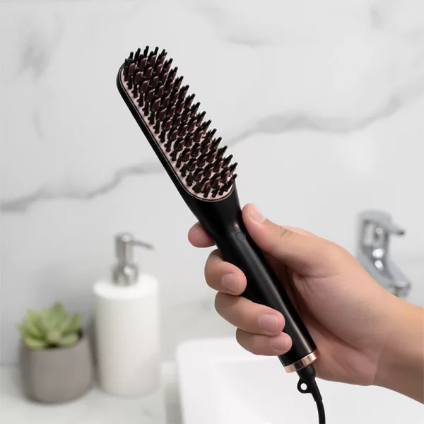 beard straightener, heated beard brush, beard straightener comb, beard hot comb, beard hair straightener