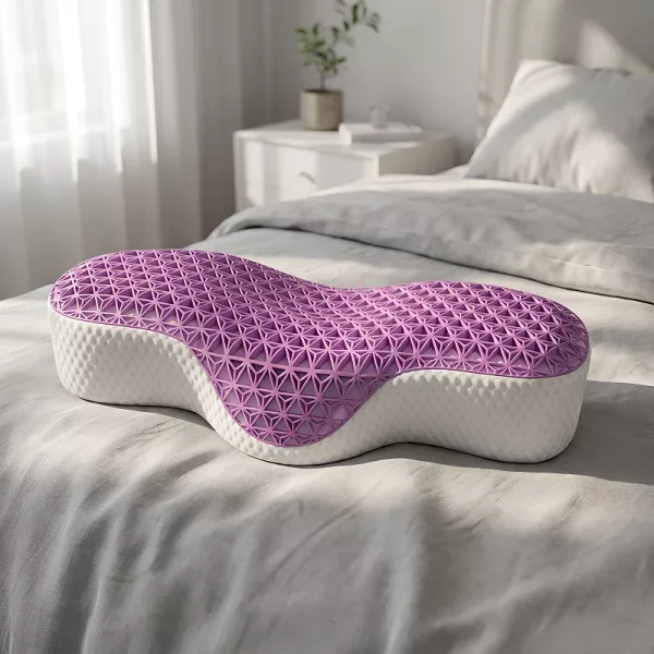neck pillow, cervical pillow, orthopedic pillow, ergonomic pillow, breathable pillow